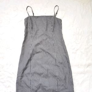 Gingham Black/White Dress